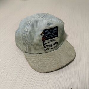 Ford Vintage 80s Baby Blue Corduroy Hat